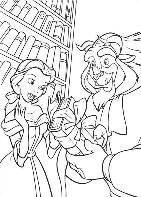 beauty   beast enchanted christmas coloring pages jesyscioblin