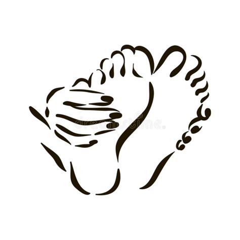 vector de  pie de pies en  fondo blanco ilustracion del vector ilustracion de piel parte