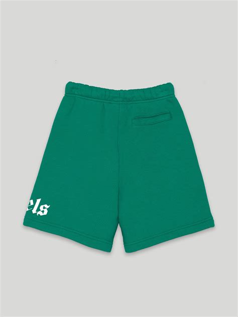 logo shorts  green palm angels official