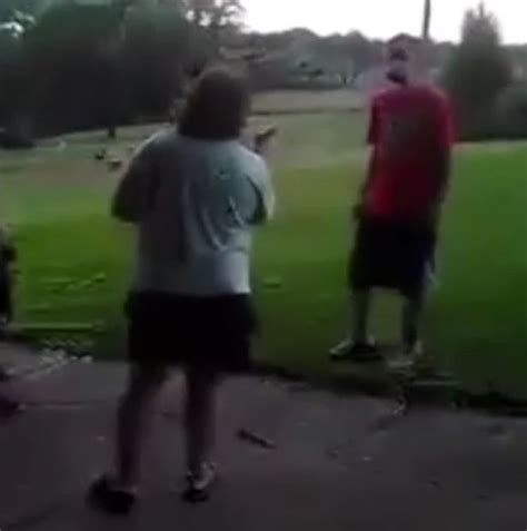 Shocking Moment Mother Pulls Gun On Teenagers Who Threatened Her Son