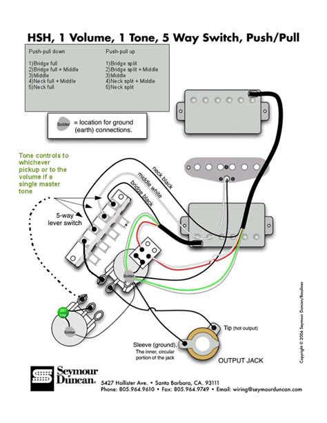 guitar push pull volume pot wiring diagram  wiring diagram sample