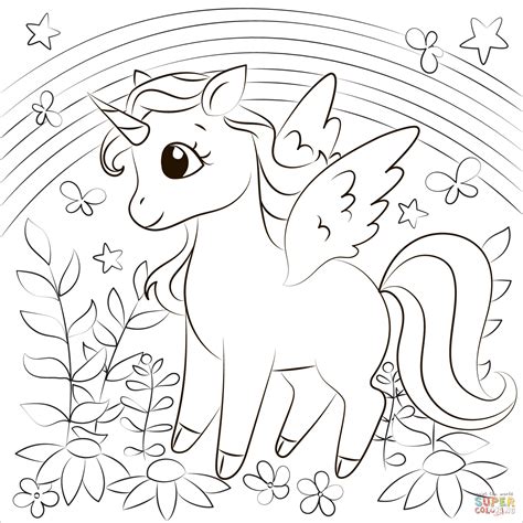 unicorn coloring page  printable coloring pages  choi ngoai