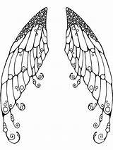 Pages Coloring Wings Fairy Printable Recommended Girl sketch template