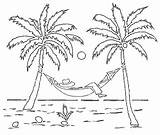 Coloring Palm sketch template
