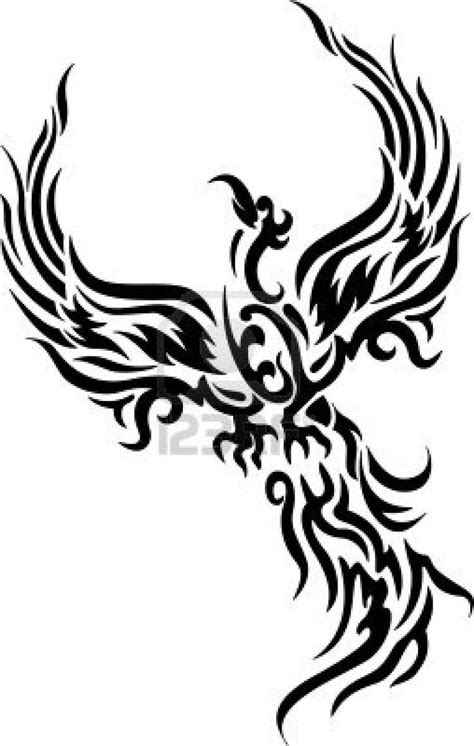 phoenix phoenix bird tattoo royalty  cliparts vectors  stock