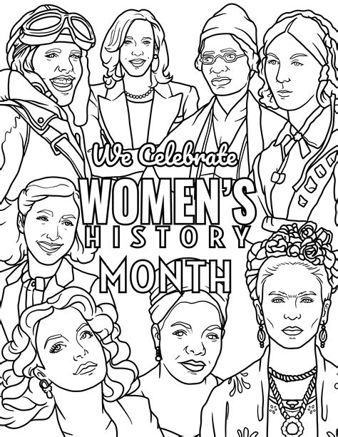 celebrate womens history month custom coloring books curious