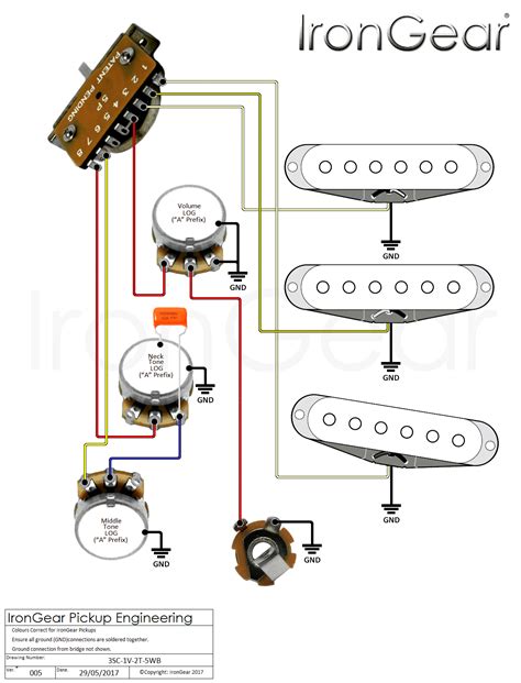 stratocaster   switch sss wiring diagram