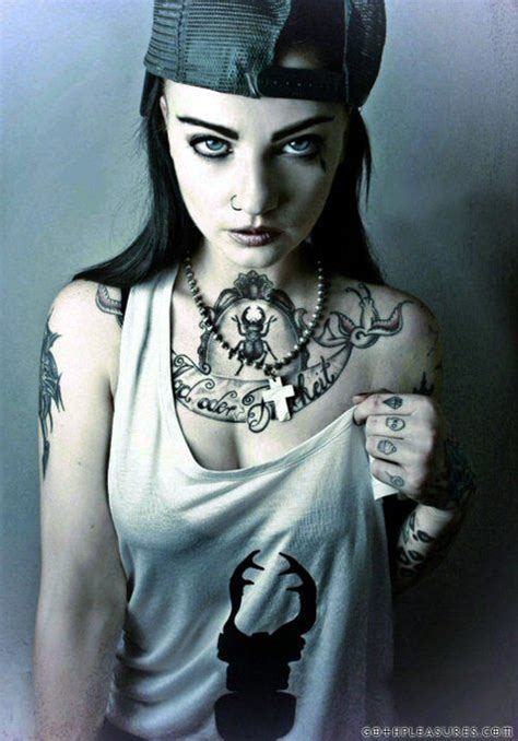 pin on goth and tattooed girls