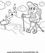 Wandern Ausmalbilder Ausmalbild Vorlage Skifahren Fahren sketch template