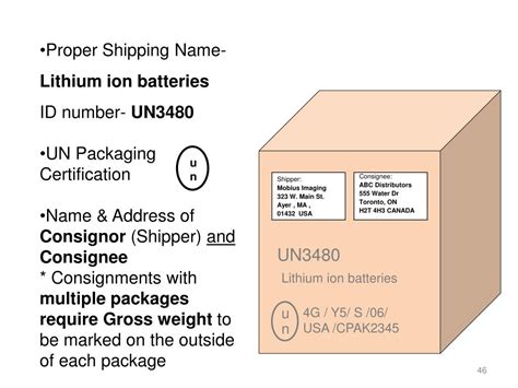 lithium ion battery label  shipping labels
