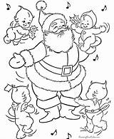 Claus Santa Coloring Colouring Library Clipart Kids sketch template