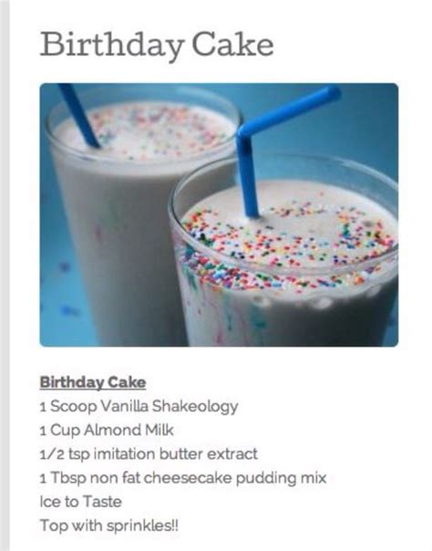 Birthday Cake Shakeology Recipe Shakeology Recipe Pear And Chocolate