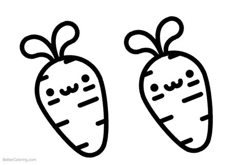 cute food coloring pages carrots  printable coloring pages