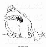 Abominable Snowman Grouchy Toonaday sketch template