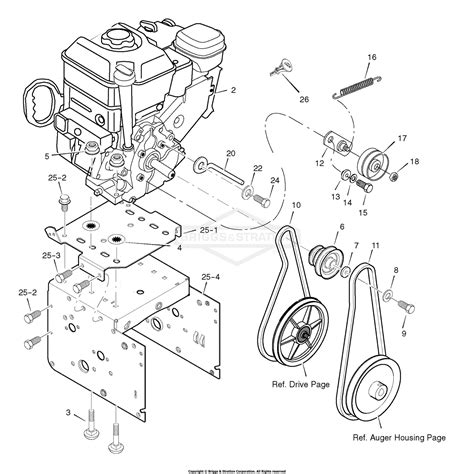 murray   dual stage snowthrower  parts diagram  engine