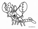 Lobster Coloring Larry Pages Animals Template Templates sketch template