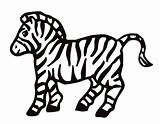 Zebra Coloring Easy Pages Shave Skin Print Color Clipart sketch template