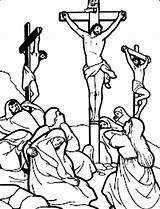 Crucifixion Crucified Wept Bibel sketch template