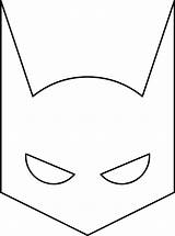 Batman Super Coloring Mask Hero Superhero Pages Superheroes Printable Template Masks sketch template
