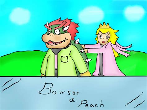bowser and peach by copy2499 on deviantart