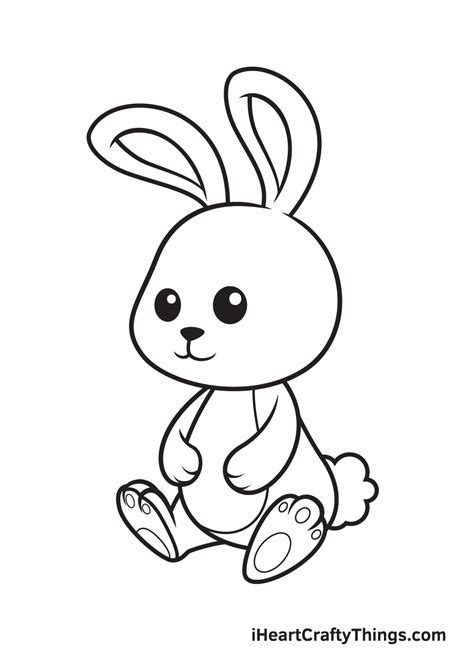 bunny drawing   draw  bunny step  step