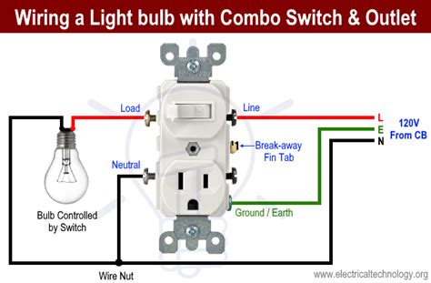 wire combo switch outlet combo device wiring light switch wiring home electrical