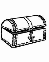 Coloring Treasure Printable Chest Pages sketch template