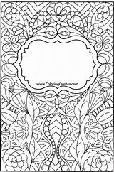 Coloring Pages Cover Book Covers Colouring Binder Printable Books Adult Color Sheets School Notebook Back Template Doodle Shadows Planner Choose sketch template