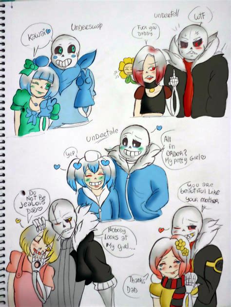 Daughter Of Sans And Frisk Undertale And Aupt2 By Dinamitad On Deviantart