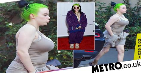 billie eilish trades her usual baggy look for a more casual vibe