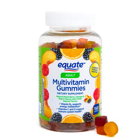 equate adult  daily multivitamin gummies  count walmartcom walmartcom