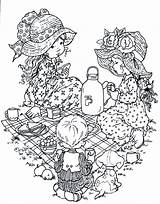 Kay Colouring Hobbie Holly sketch template