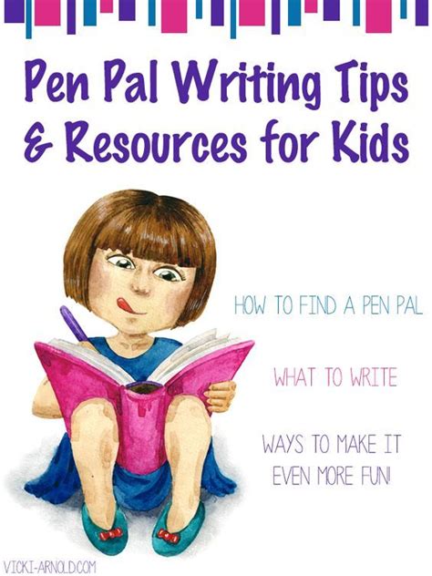pal writing tips  resources  kids simply vicki penpal