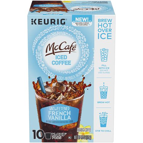 mccafe french vanilla brew  ice coffee keurig  cup pods  count  pack  ebay