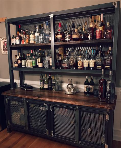 diy liquor cabinet reddit finally   bar cart   apartment
