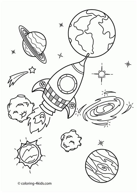 sagacious outer space colouring pages sinceso  space coloring