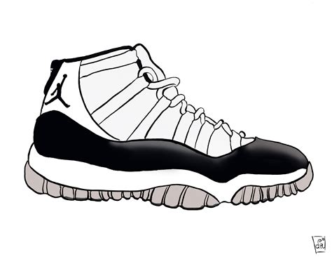 michael jordan shoes drawing    clipartmag