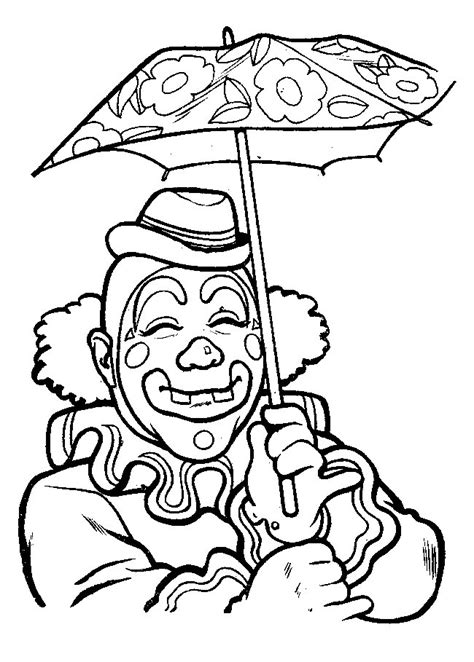evil clown coloring pages clipartsco
