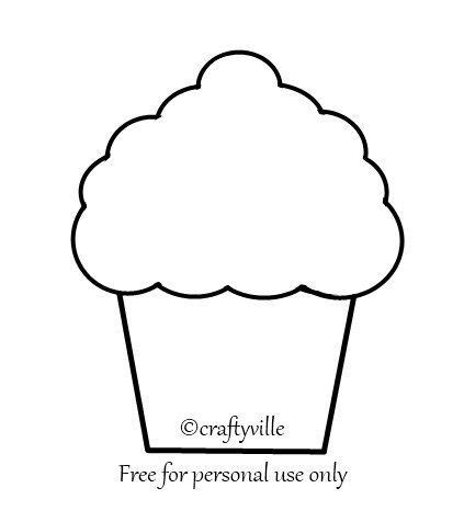 printable cupcake template cupcake template templates printable