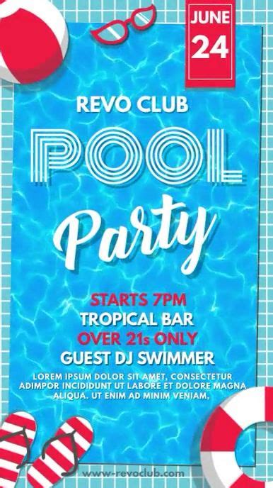 pool party instagram video template   pool party party club pool party
