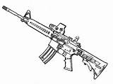 Rifle Vapen Fortnite Assault Pubg Nerf Paintball Rita Páginas Designlooter Pistola Futurities Sparad sketch template