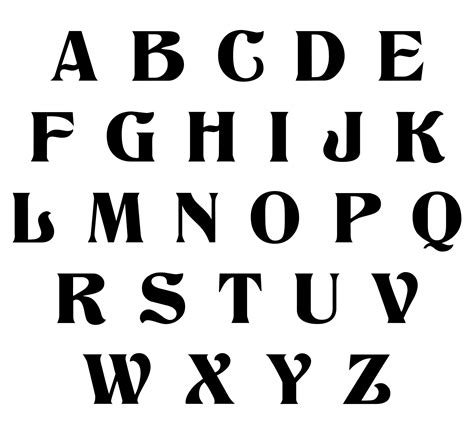 font styles alphabet printable     printablee