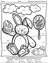 Easter Color Numbers Coloring Pages Math Kids Bestcoloringpagesforkids Worksheets Kindergarten Bunny Printable Grade Colouring Sheets Printables Spring Activities Maths First sketch template