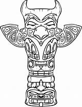 Totem Usable Bestcoloringpagesforkids sketch template