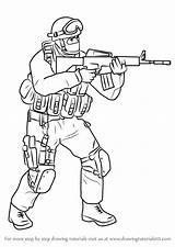 Terrorist Strike Drawingtutorials101 sketch template