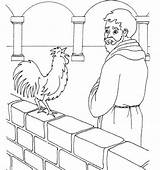 Pietro Apostolo Denies Biblekids Cornelius Apostle Apostol Biblicas Dominical Rooster Catholic Remembers sketch template
