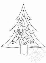 Christmas Tree Template Printable Xmas Coloring Drawing Clipart Prize Clip Door Getdrawings Library sketch template