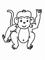 Monkey Clipart Baby Clip Advertisement sketch template