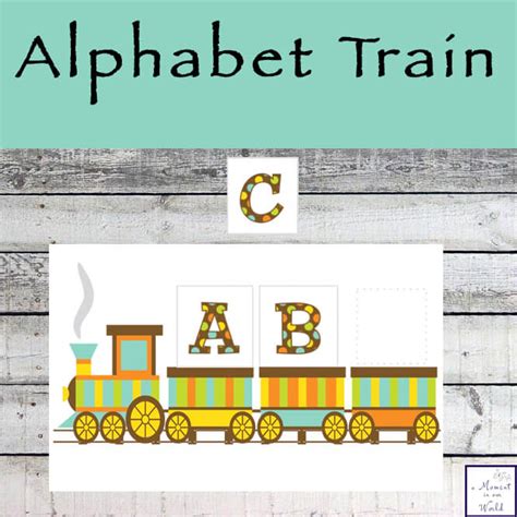 alphabet train printable activity simple living creative learning