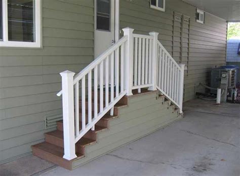 steps  mobile home stair railing homes staircase gallery  mobilehomedecorating